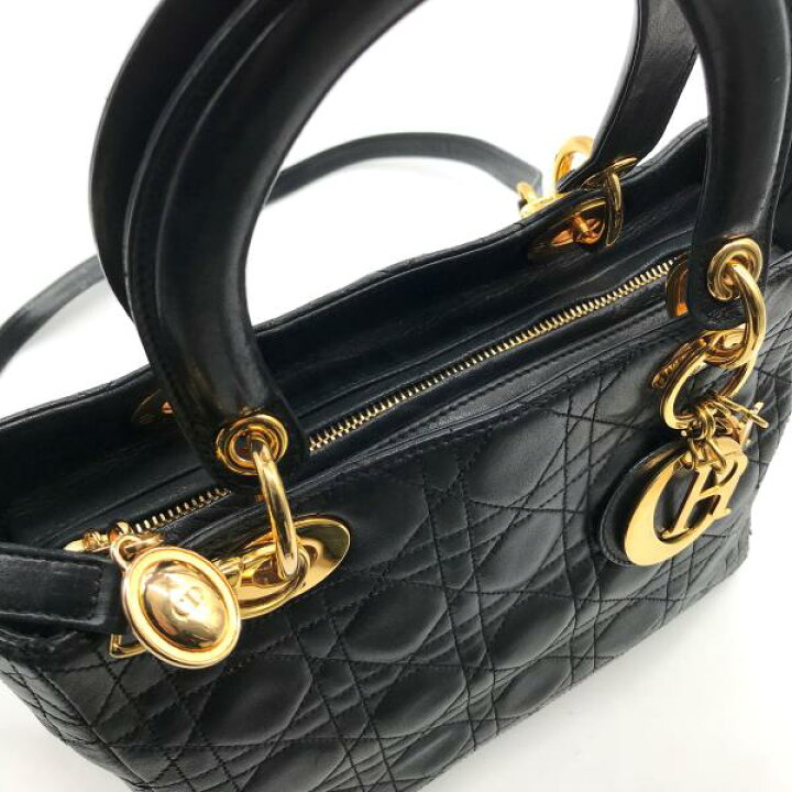 楽天市場】【中古】Christian Dior レディ ディオール 2WAY カナージュ 