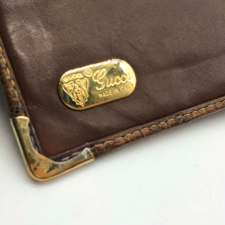 楽天市場】【中古】GUCCI グッチ オーストリッチ ヴィンテージ 二  