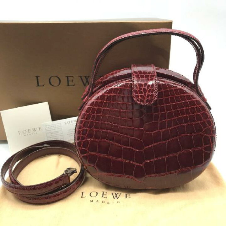 楽天市場】【中古】LOEWE ロエベ レザー 本クロコ 2WAY ハンド バッグ  