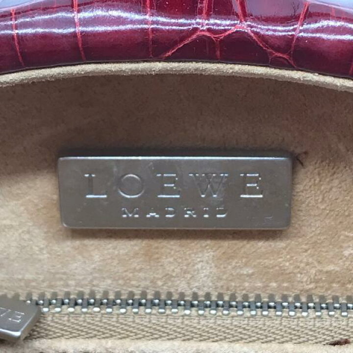 楽天市場】【中古】LOEWE ロエベ レザー 本クロコ 2WAY ハンド バッグ  