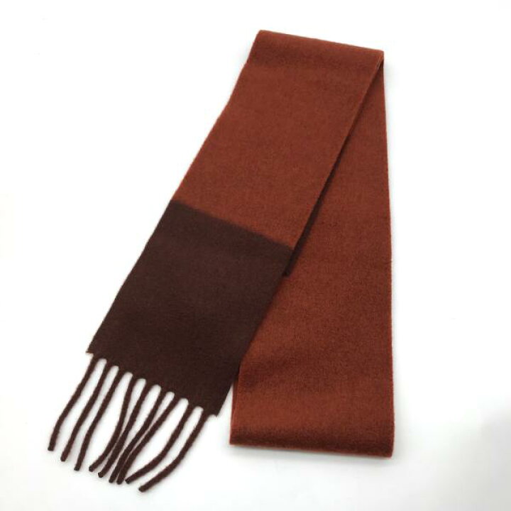 楽天市場】【中古】HERMES エルメス カシミヤ 100％ マフラー 茶色系 