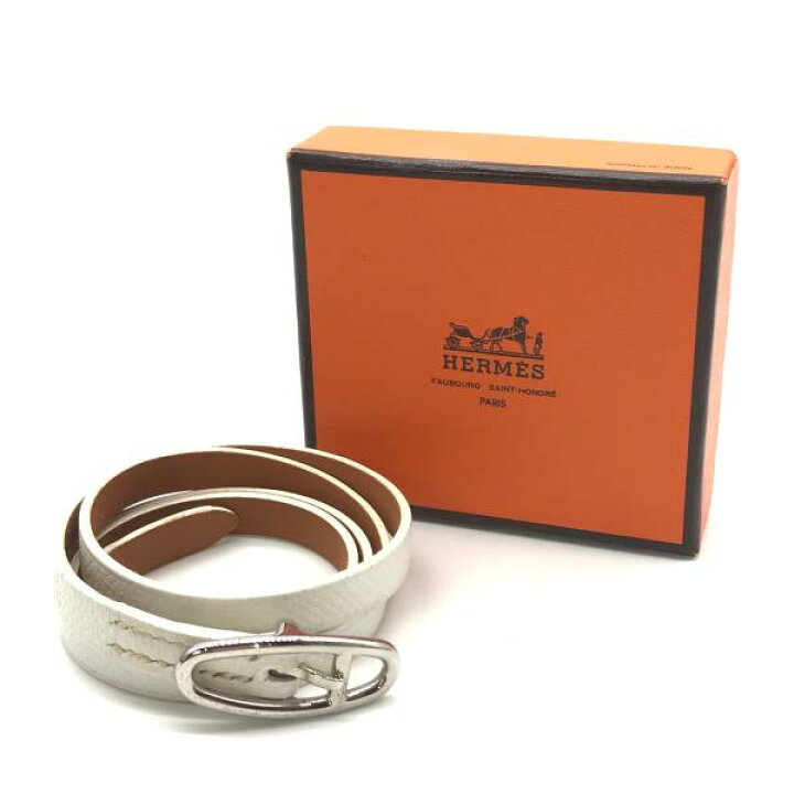 楽天市場】【中古】HERMES エルメス ロングレザー ブレスレット 
