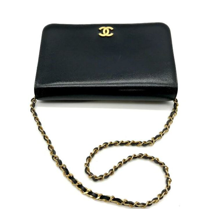 楽天市場】【中古】CHANEL シャネル ココマーク カーフスキン プッシュ  