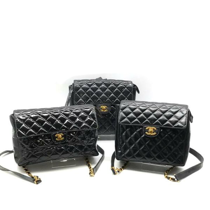 楽天市場】【中古】CHANEL シャネル マトラッセ パテント ココマーク  