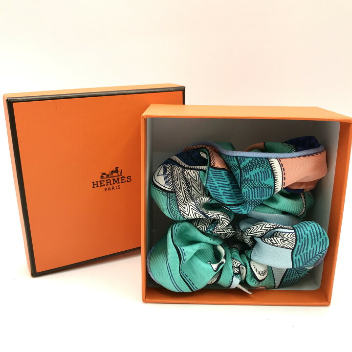 楽天市場】【中古】未使用保管品 HERMES エルメス シュシュ  