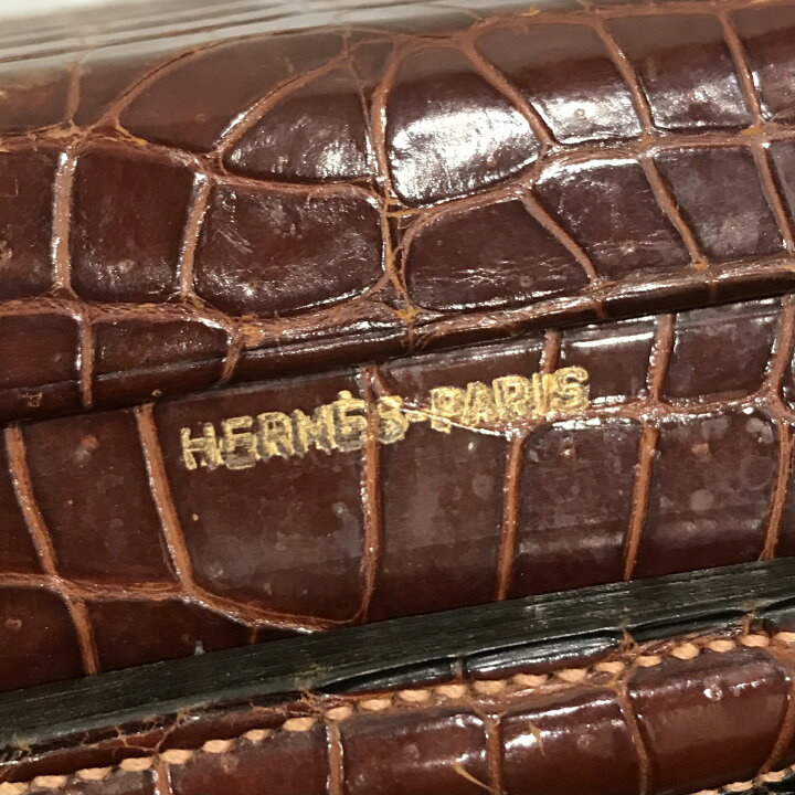 楽天市場】【中古】Hermes エルメス クロコ トラベルケース ビジネス  