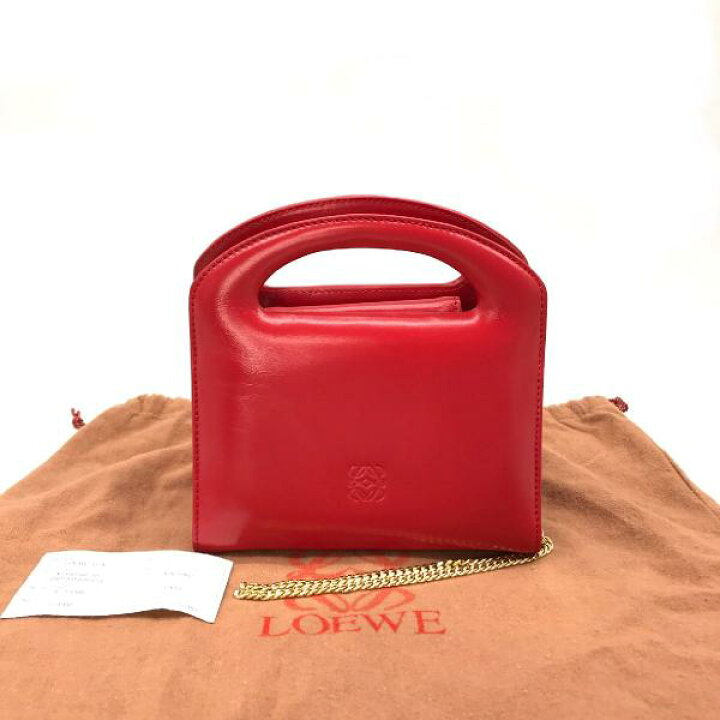 楽天市場】【中古】LOEWE ロエベ レザー アナグラム 2WAY ミニ ハンド 