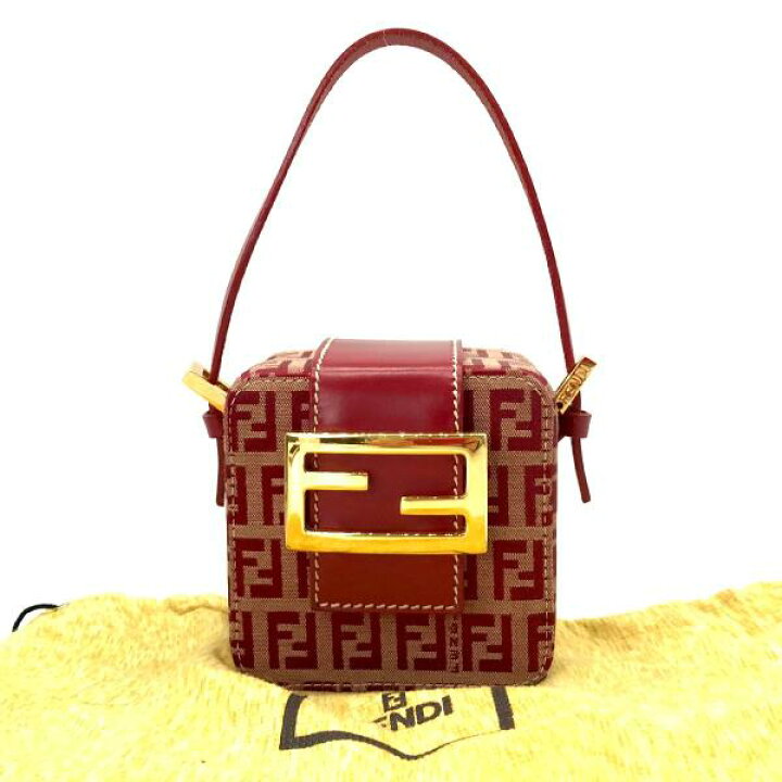 楽天市場】【中古】FENDI フェンディ ズッキーノ ロゴ 金具 ミニ 