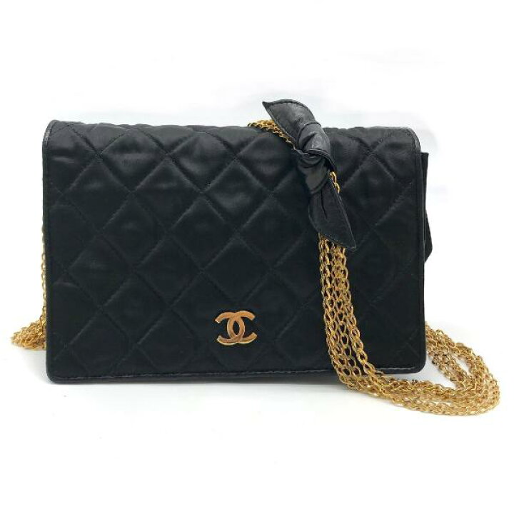 楽天市場】【中古】CHANEL シャネル ココマーク マトラッセ サテン  