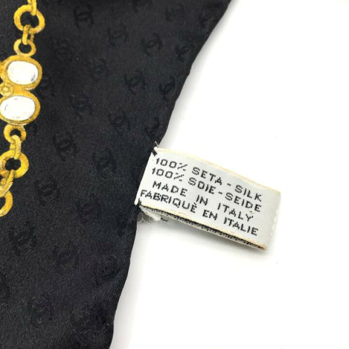 楽天市場】【中古】CHANEL シャネル グリポア柄 ココマーク スカーフ  