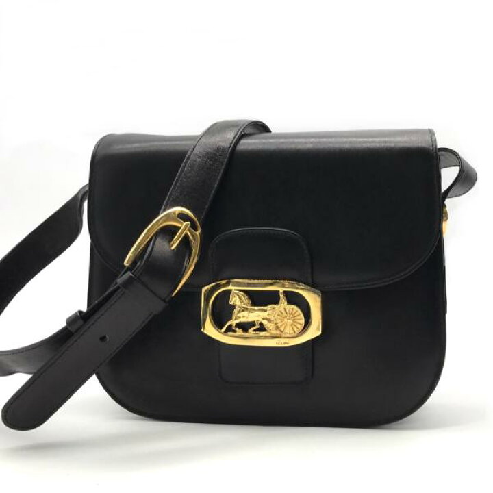 楽天市場】【中古】CELINE セリーヌ レザー 馬車金具 サルキー 