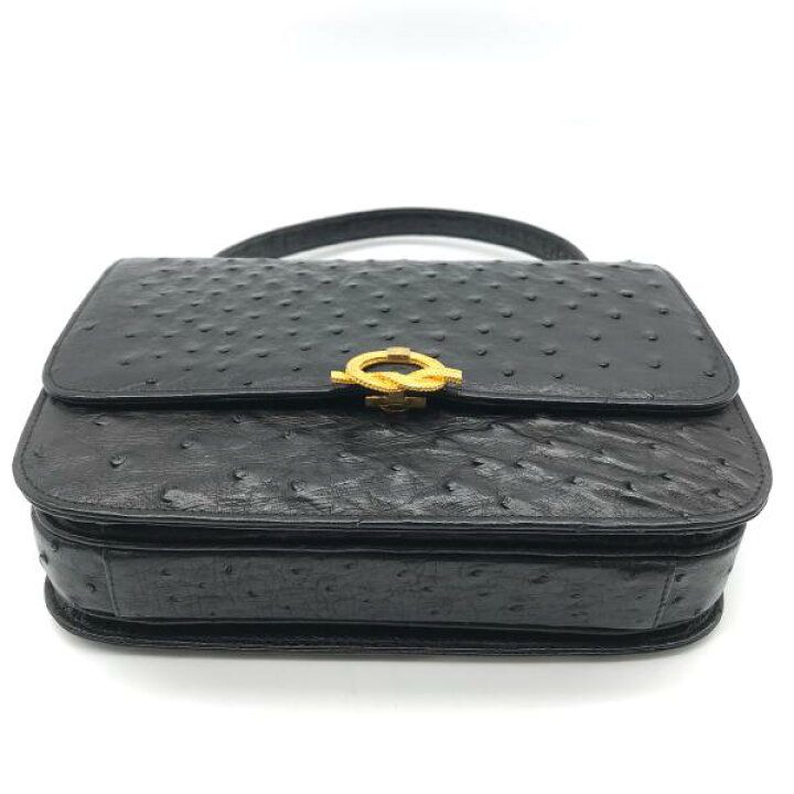 楽天市場】【中古】COMTESSE コンテス オーストリッチ ロゴ金具 ハンド  
