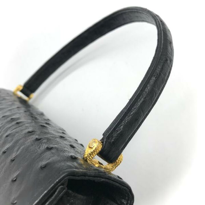 楽天市場】【中古】COMTESSE コンテス オーストリッチ ロゴ金具 ハンド 