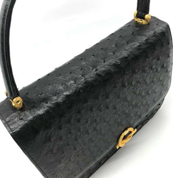 楽天市場】【中古】COMTESSE コンテス オーストリッチ ロゴ金具 ハンド 
