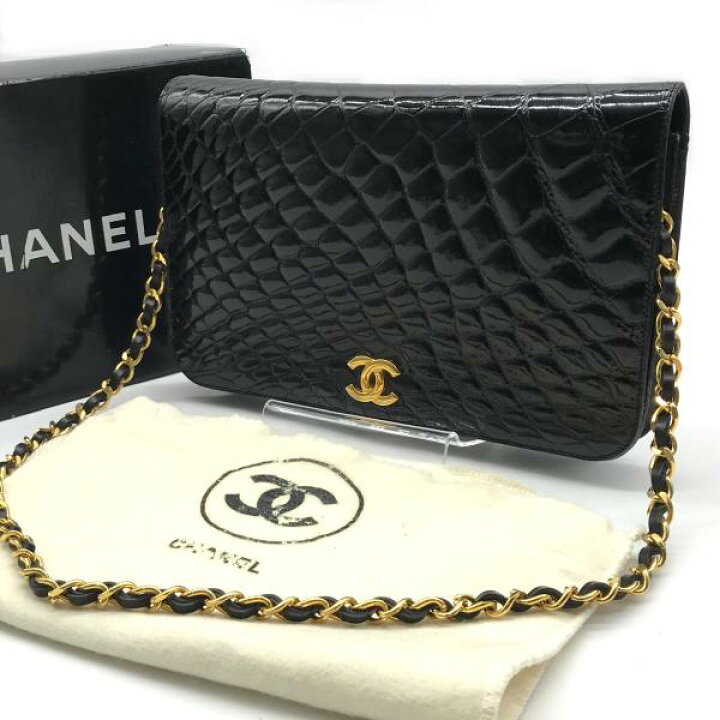楽天市場】【中古】CHANEL シャネル 本クロコ プッシュロック ココ  