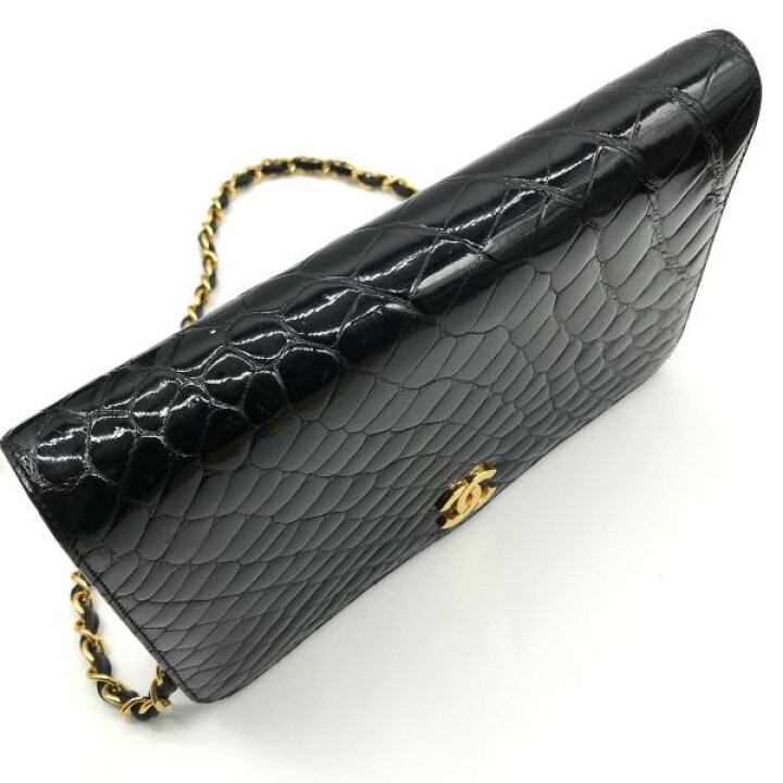 楽天市場】【中古】CHANEL シャネル 本クロコ プッシュロック ココ  
