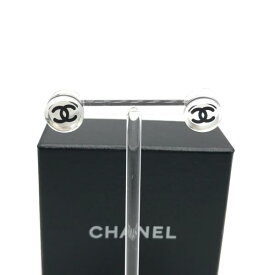 【中古】CHANEL シャネル クリア ココマーク ロゴ ピアス 良品 M9724