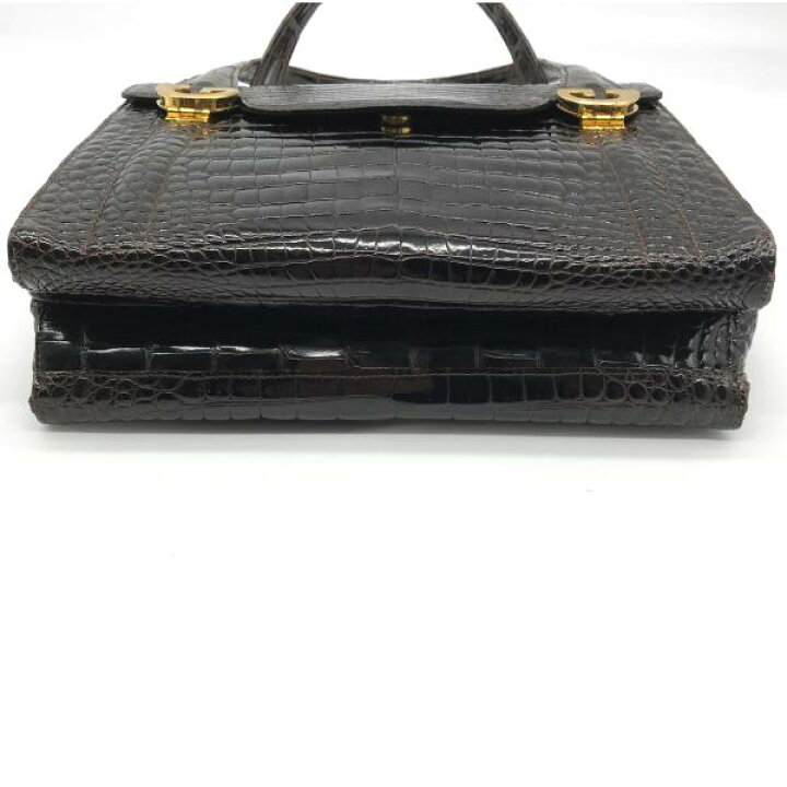 楽天市場】【中古】GUCCI グッチ 本クロコ ロゴ金具 ヴィンテージ 