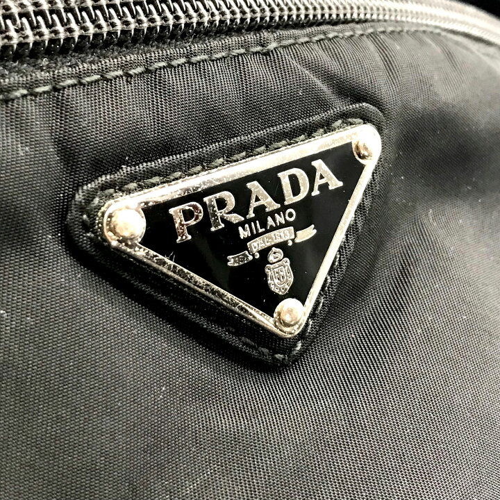 楽天市場】【中古】良品 PRADA プラダ 三角 ロゴ ナイロン 三角ロゴ  