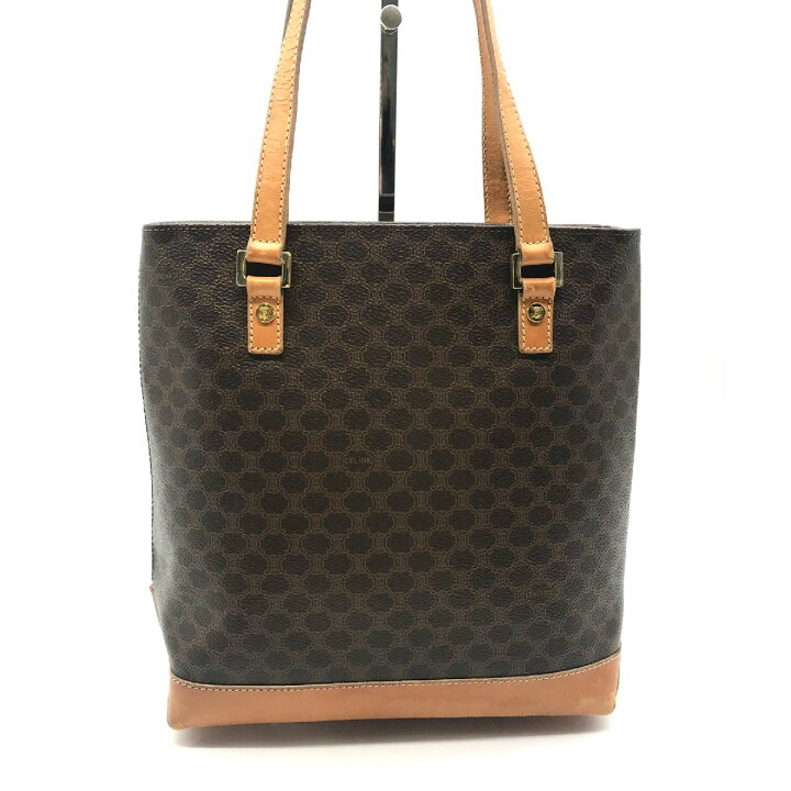 楽天市場】【中古】良品 CELINE セリーヌ マカダム PVC トート バッグ  