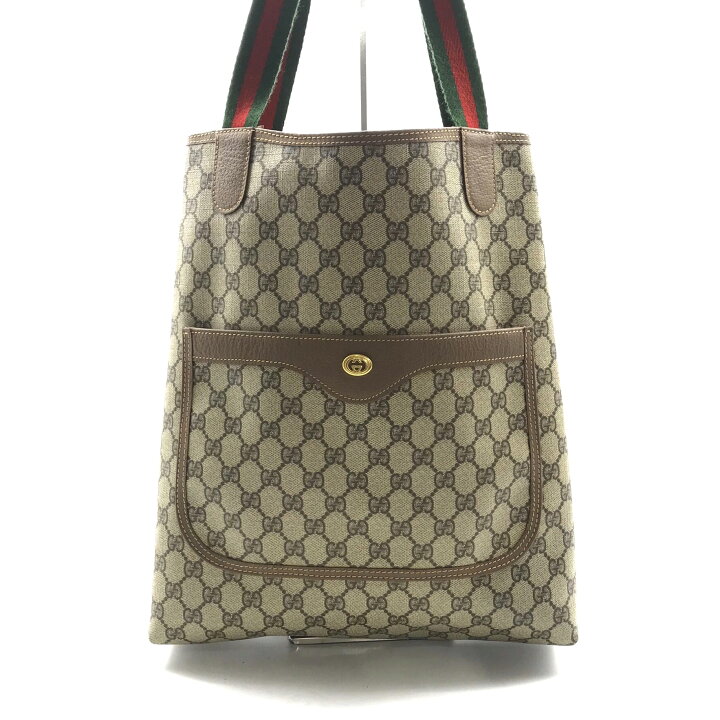 楽天市場】【中古】良品 GUCCI グッチ GG スプリーム シェリーライン  