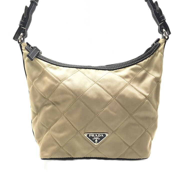 楽天市場】【中古】PRADA プラダ 三角ロゴ キルティング ナイロン 