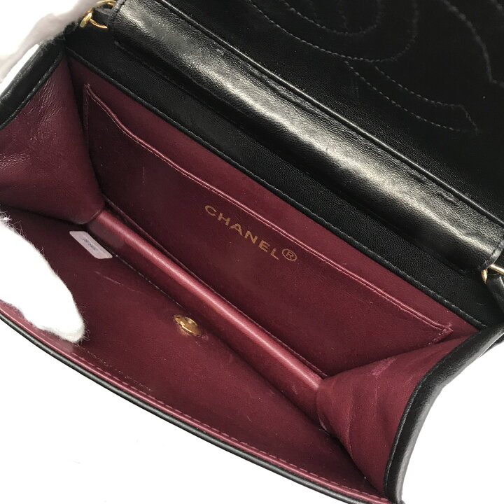 楽天市場】【中古】CHANEL シャネル ココマーク ラムスキン ミニ  