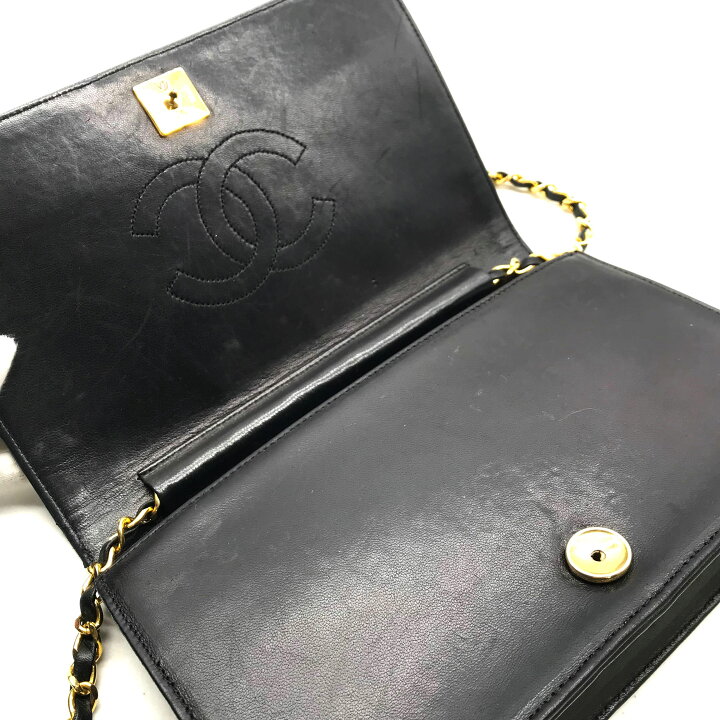 楽天市場】【中古】CHANEL シャネル ココマーク ラムスキン ミニ  