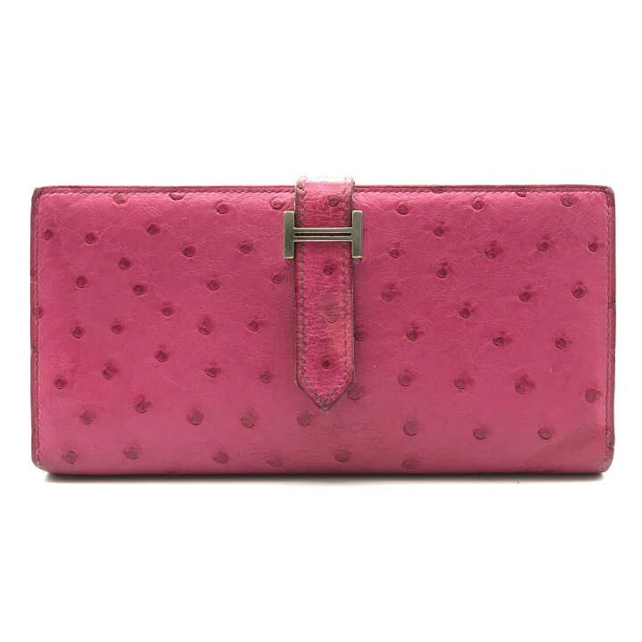 楽天市場】【中古】HERMES エルメス オーストリッチ ベアンスフレ 二  