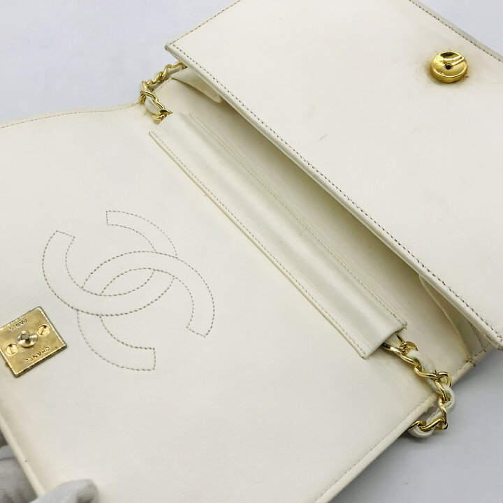 楽天市場】【中古】CHANEL シャネル フルフラップ ラムスキン 