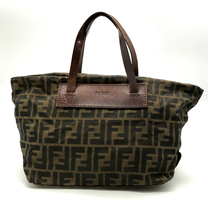 楽天市場】【中古】FENDI フェンディ ズッカ キャンバス ハンド トート 