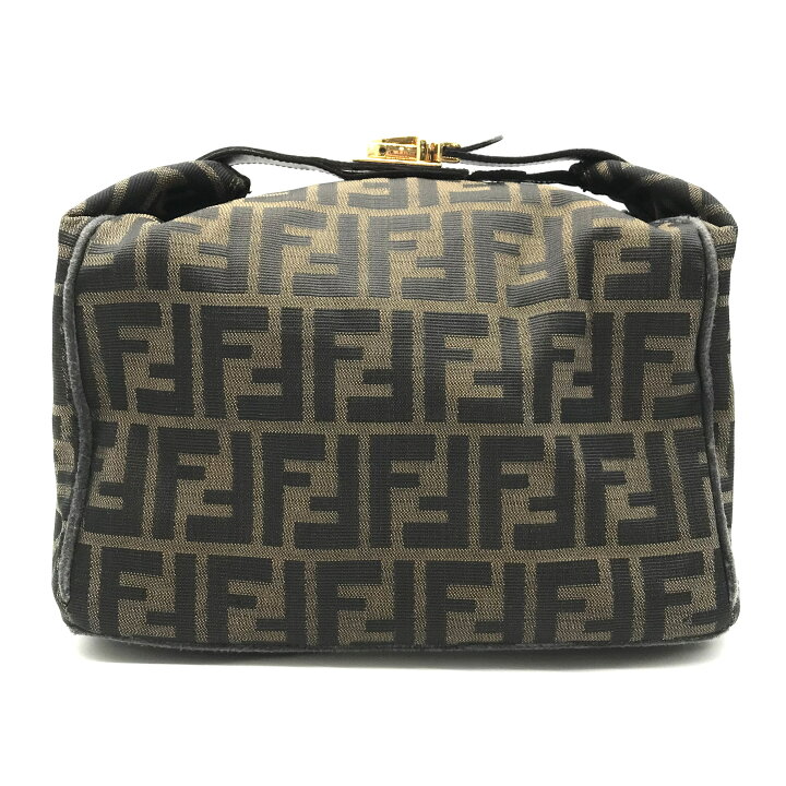 楽天市場】【中古】良品 FENDI フェンディ ズッカ キャンバス バニティ 