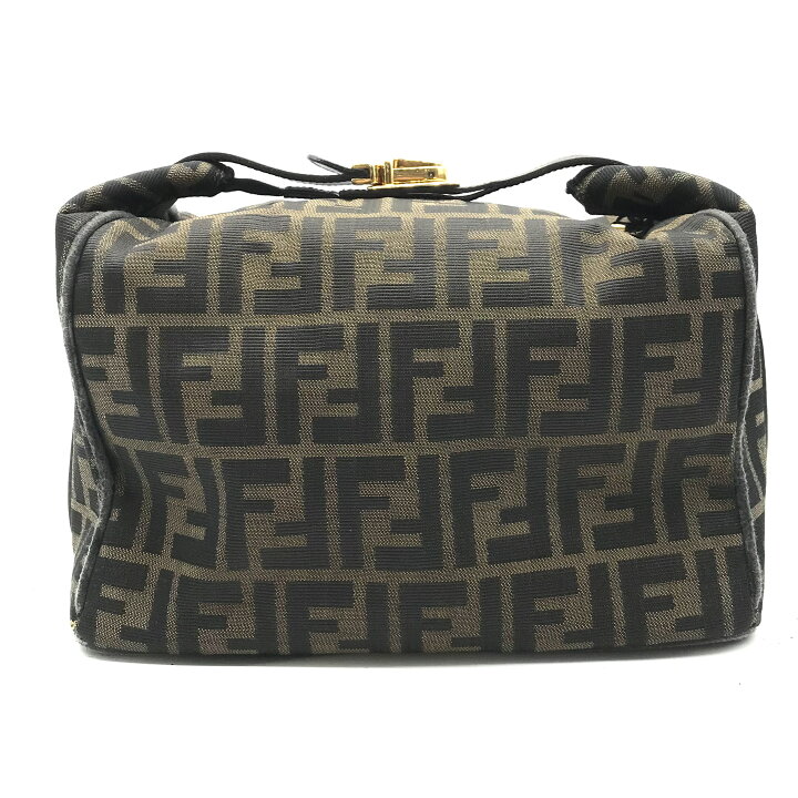 楽天市場】【中古】良品 FENDI フェンディ ズッカ キャンバス バニティ 
