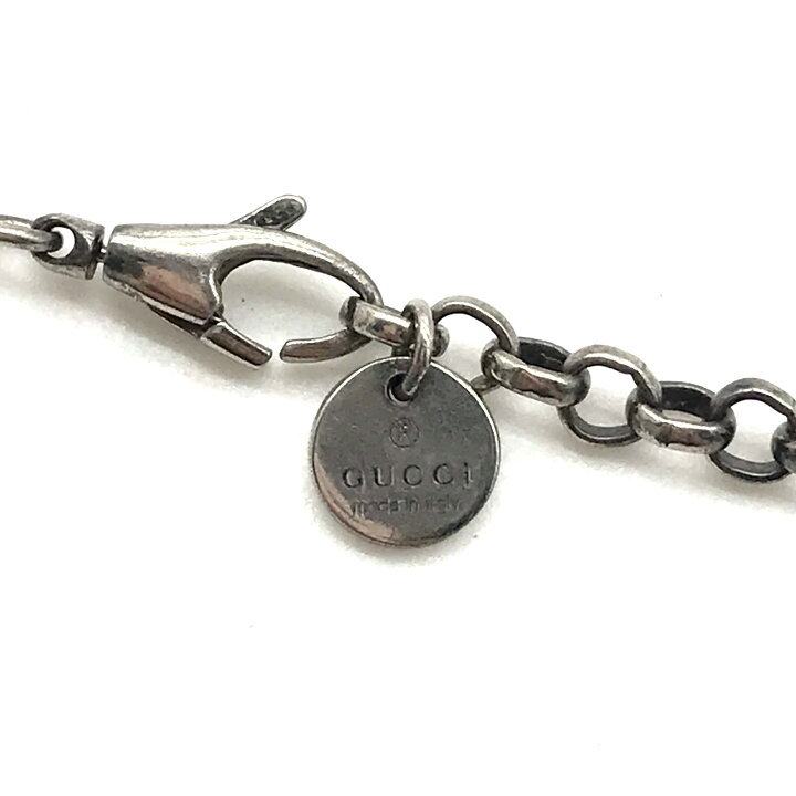 楽天市場】【中古】美品 GUCCI グッチ GG ロゴ ネックレス Ag 925 