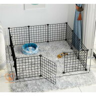 ペットフェンス 犬用 ペットサークル ドア付き 12枚 置くだけ 室内 屋外 メッシュ 安全柵 犬 猫 うさぎ …