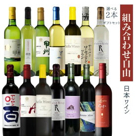 【送料無料】【のし対応】 日本ワイン ギフトセット 組み合わせ 自由 ワイン 赤 白 2本 飲み比べ プレゼント 母の日 お祝い 結婚 昇進 就職 退職 内 祝い 記念日 贈答用 ギフト特集 お酒 父の日 熨斗