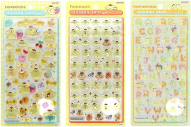 サンリオ(SANRIO) ボンボンドロップシール ポムポムプリン 3種類セット (レギュラー、ミニ、もじ) 166952
