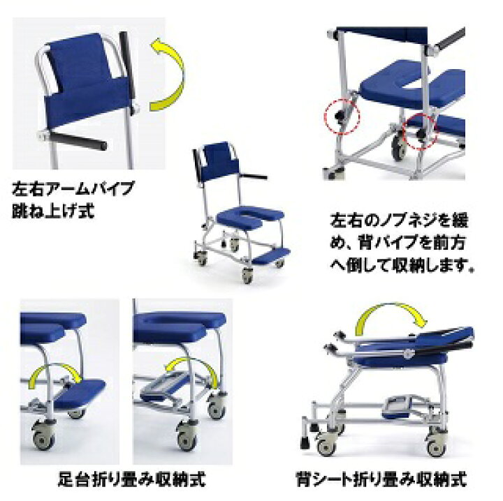 楽天市場】ミキ シャワーキャリー 入浴用車椅子 シャワー 車椅子 