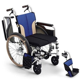 車椅子 軽量 コンパクト SKT-400B 車いす 折りたたみ 自動ブレーキ 転倒予防 とまっティ エアータイヤ 自走式 アルミ 車イス 送料無料 介護 ミキ 北海道 沖縄 各離島 送料別途必要