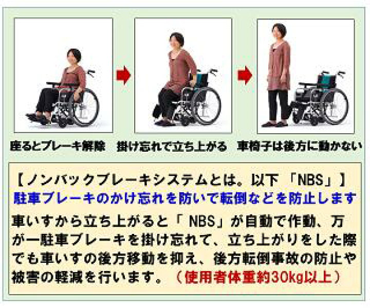楽天市場】車椅子 軽量 コンパクト CRT-1LoB 車いす 自動ブレーキ 転倒 