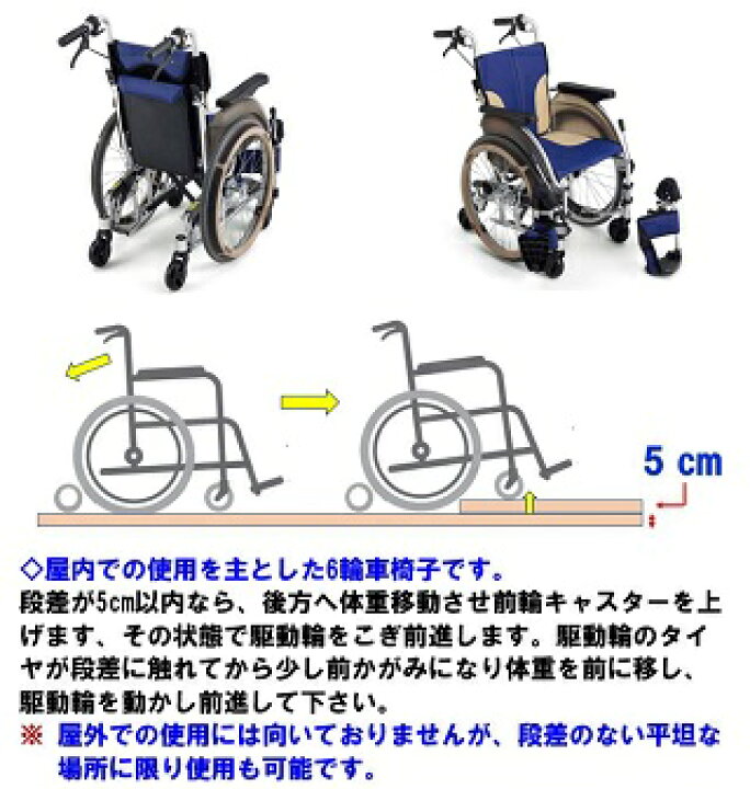 楽天市場】車椅子 軽量 コンパクト SKT-500 車いす 折りたたみ 6輪 