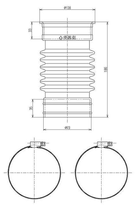 最大91％オフ！ TOTO HP82S 壁排水便器取替用排水ジョイント エンビ配水管専用 大便器用関連器具 discoversvg.com