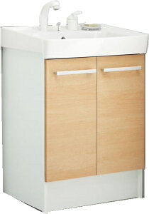 ◆LIXIL INAX 洗面台 オフト 洗面化粧台 化粧台本体 間口600mm シングルレバー洗髪シャワー水栓 プッシュワンウェイ式 寒冷地仕様 ハイグレード仕様 【 FTV2N-605SYN-W 】【送料無料】【MSIウェブシ