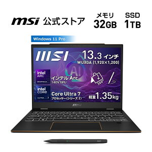 yMSIEVizm[gp\R Core Ultra 7 vZbT[ 258V/Ce Arc 140V GPU/32GB/1TBiM.2 NVMej/1.35kg/13.3C`/Windows 11 Pro/m[gPC/Summit-13-AI+Evo-A2VMTG-4779JP; Copilot+ PC