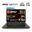 【7/4-7/17限定 8％OFFクーポン付き】NVIDIA GeForce RTX 5080 Laptop GPU /Core Ultra 9 プロセッサー 275HX/16インチ/240Hz/32GB/1TB（M.2 NVMe）/検証中/2.7kg/ゲーミングノートPC/Vector-16-HX-AI-A2XWIG-7650JP