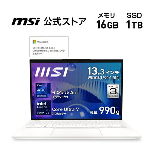 y36,000~OFFN[|9/15܂ŁzCore Ultra 7 vZbT[ 155H/Ce Arc OtBbNX/16GB/1TBiM.2 NVMej/990g/ő11ԁiJEITA 3.0 Đj/13.3C`/Windows 11 Home/m[gPC/Prestige-13-AI-Evo-A1