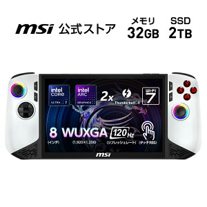 ʃJ[Ce Arc 140V GPU/Core Ultra 7 vZbT[ 258V/8C`/120Hz/32GB/2TBiM.2 NVMej/795g/Q[~Om[gPC/Claw-8-AI+A2VM-Polar-Tempest-Edition-303JP; Copilot+ PC