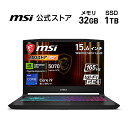 NVIDIA GeForce RTX 5070 Laptop GPU/Core i9 プロセッサー 14900HX/15.6インチ/165Hz/32GB/1TB（M.2 NVMe）/最大6時間（JEITA 3.0 動画再生時）、最大11時間（JEITA 3.0 アイドル時）/2.4kg/ゲーミングノートPC/Katana-15-HX-B14WGK-0951JP