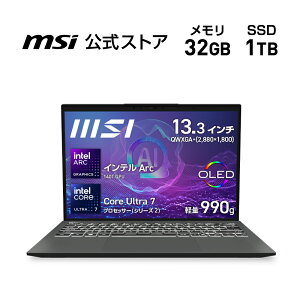 y\񏤕i 828\zCore Ultra 7 vZbT[ 255H/Ce Arc 140T GPU/32GB/1TBiM.2 NVMej/990g/ő11ԁiJEITA 3.0 ĐjAő20ԁiJEITA 3.0 AChj/13.3C`/Windows 11 Hom