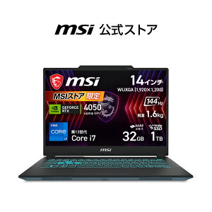 NVIDIA GeForce RTX 4050 Laptop GPU/Core i7-13620H/14�C���`/144Hz/32GB/1TB�iM.2 NVMe�j/�ő�6���ԁiJEITA 3.0 ����Đ����j�A�ő�9���ԁiJEITA 3.0 �A�C�h�����j/��1.6kg/�Q�[�~���O�m�[�gPC/Cyborg-14-A13VE-3302JP